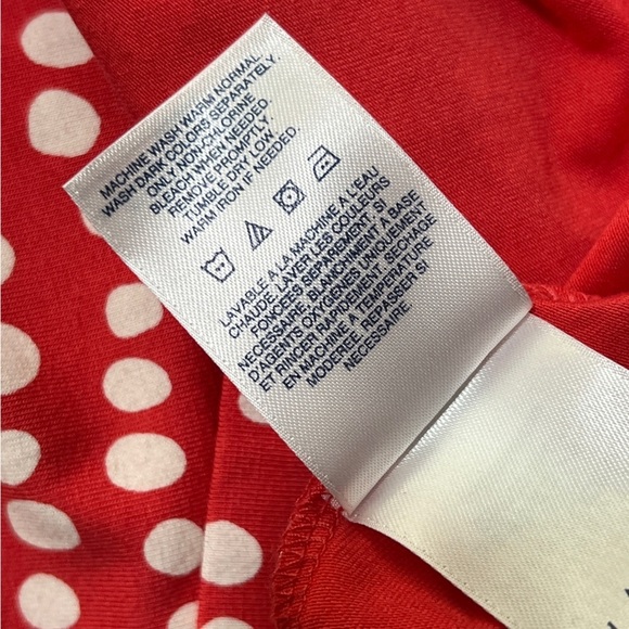 Lands End Women's Plus Fit and Flare Dress Crimson Dawn Dots NWOT Size XS - Picture 9 of 9